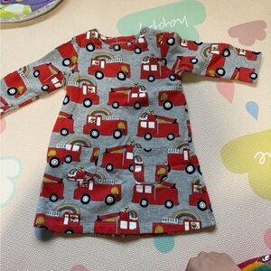 Baby Boden Red Fire Truck Dress